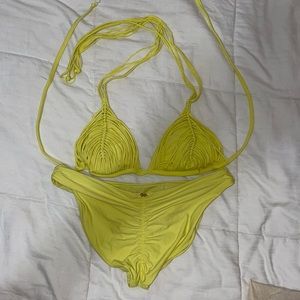 Pily Q Isla triangle swim matching bottom-size medium